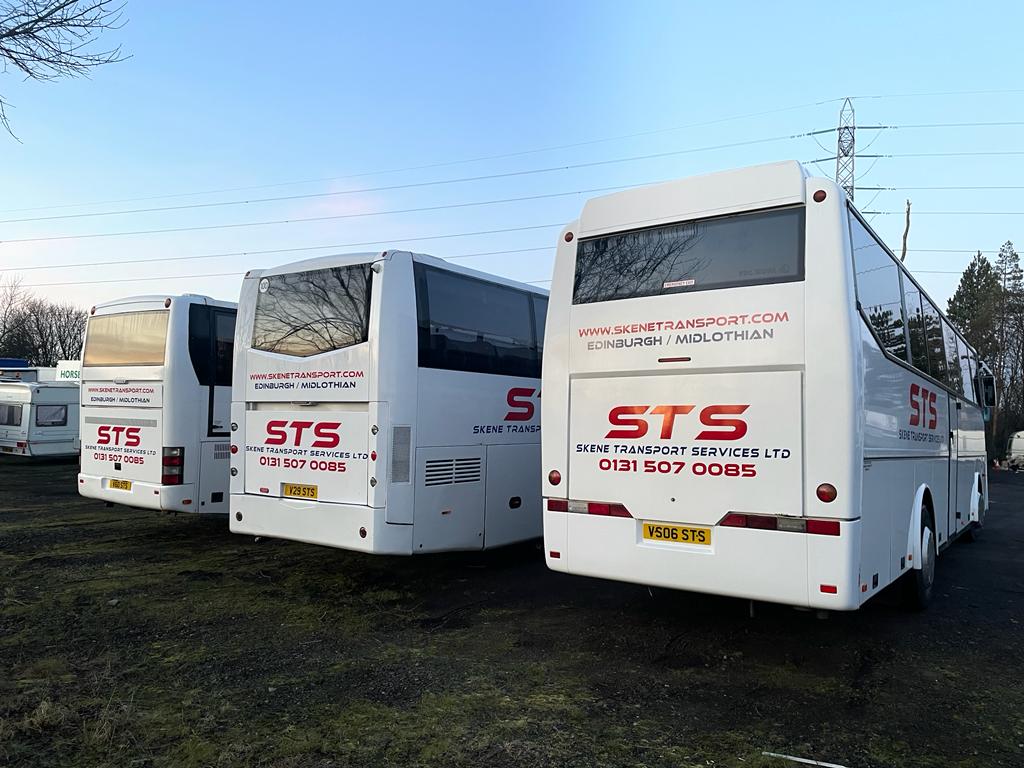 Three Skene Transport Coaches